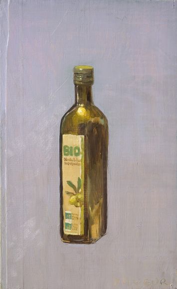Huile d'olive sur fond clair