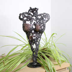 Pavarti Impromptue - Sculpture Corps féminin acier bronze