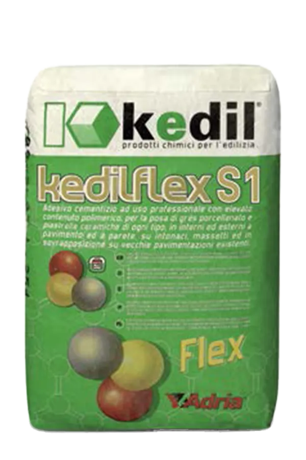 Kedilflex S1, professioneller Zementkleber von Kedil für das Baugewerbe.
