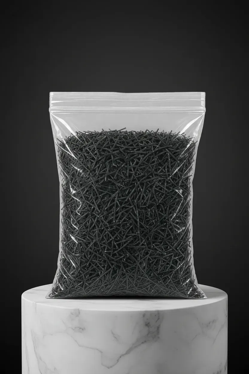 Exquisite schwarze Paste in einer Verpackung.