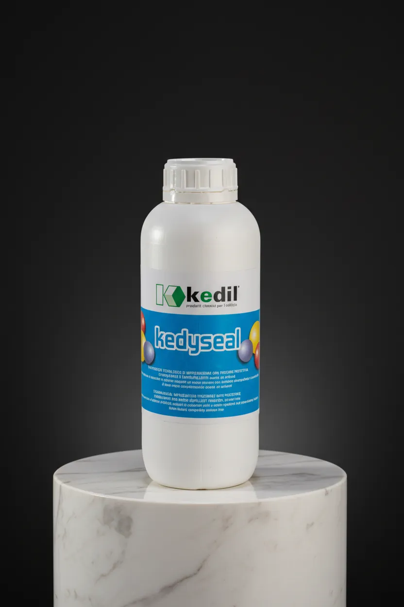 Bottiglia di Kkedil kedyseal su un piedistallo di marmo.