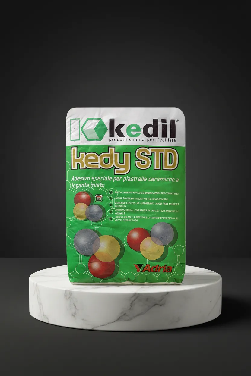 Pack of special adhesive for Kedy STD ceramic tiles.