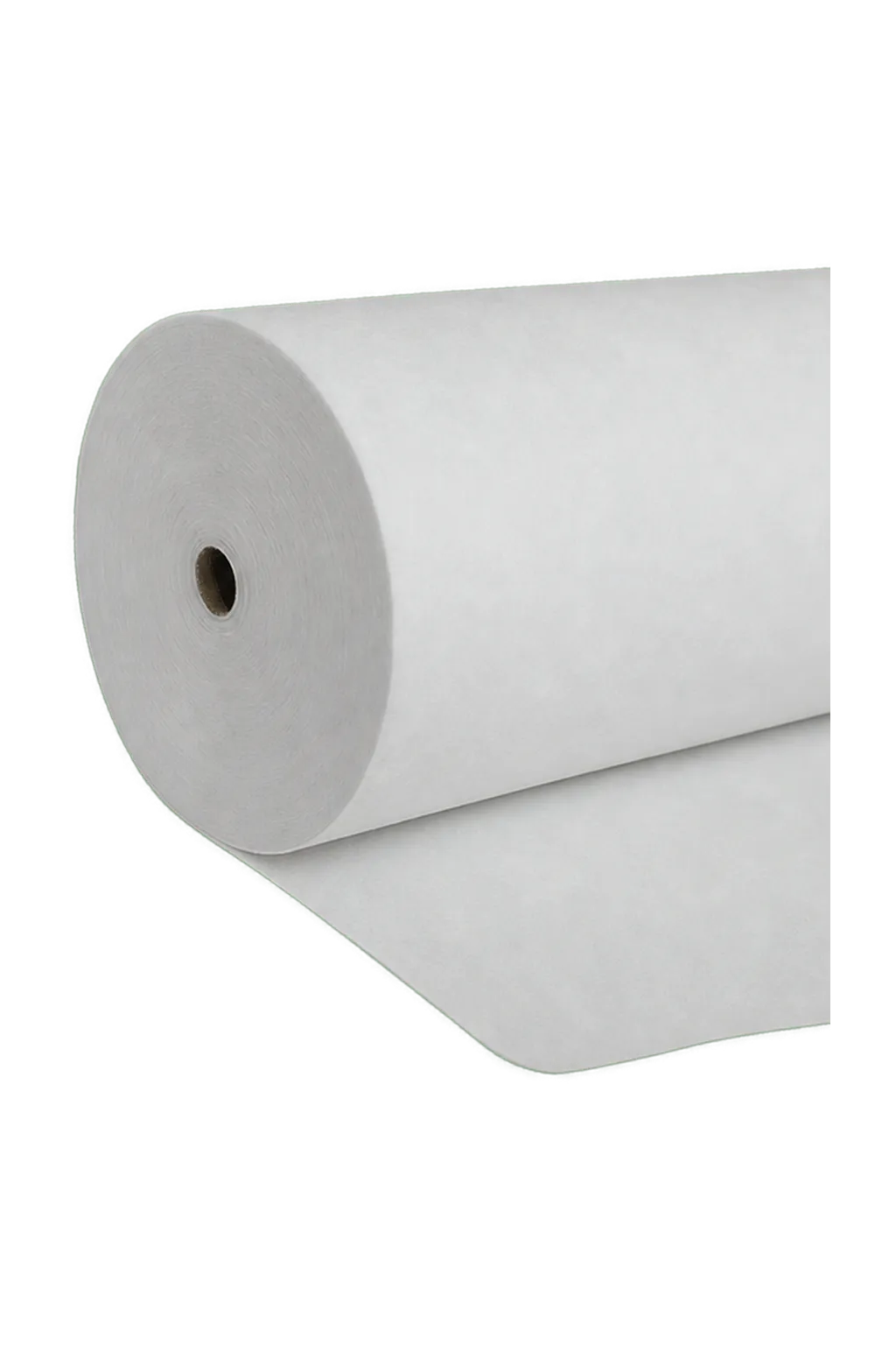 Weiße Papierrolle auf Marmorsockel.