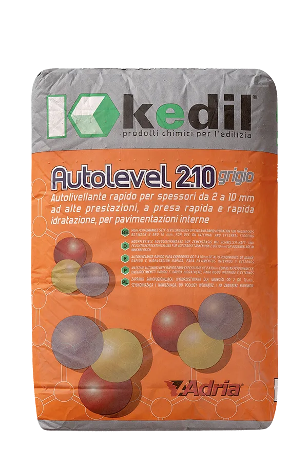Fast self-leveling Kkedil Autolevel 2.10 grey for thicknesses 2-10 mm on internal flooring.