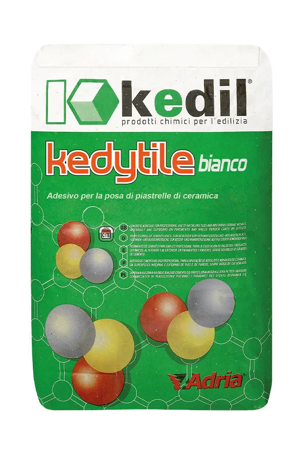 Kkedil Kedytile weiß, Adria-Kleber für die Verlegung von Fliesen und Keramikmosaiken.