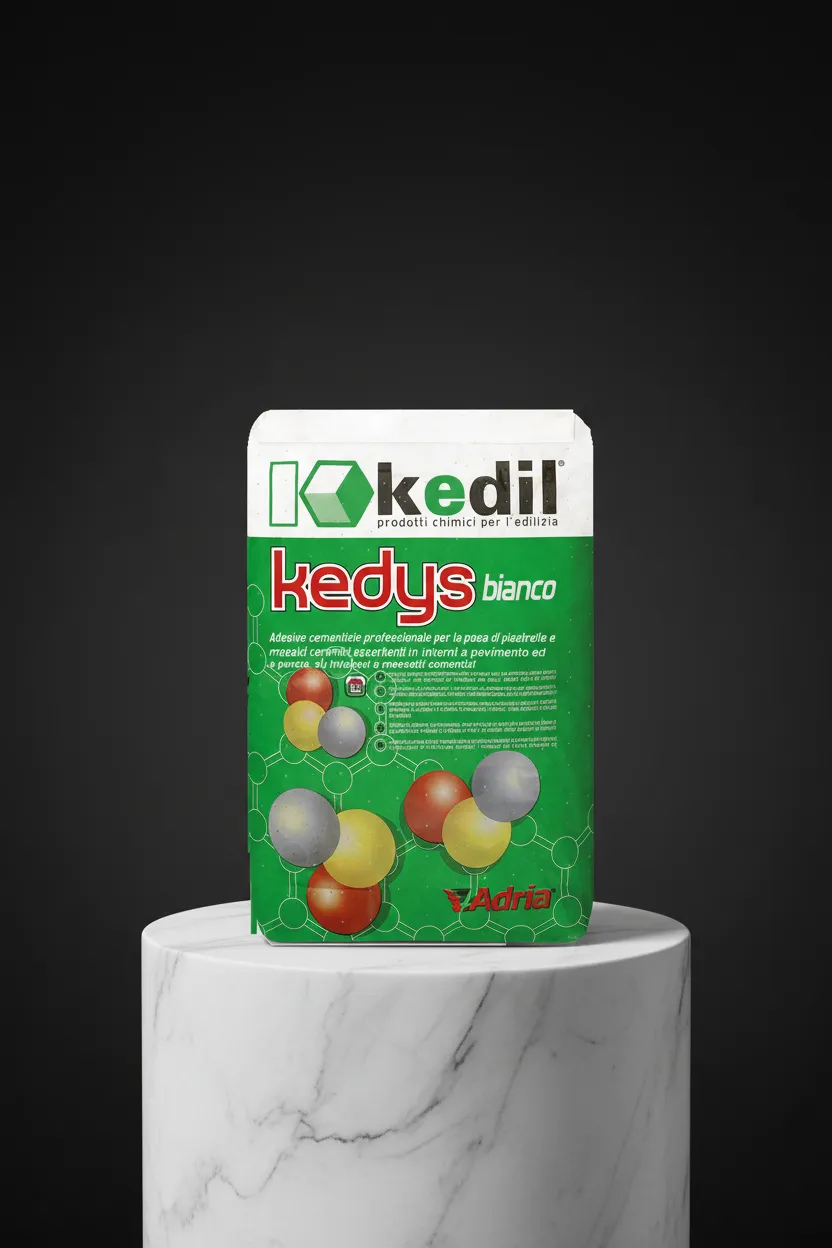 Sacchetto di adesivo cementizio Kedys Bianco.