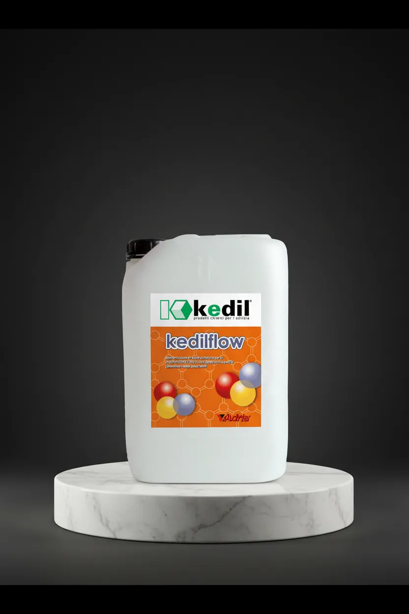 Una bomboletta di Kedilflow è posizionata sopra un piedistallo di marmo. Lo sfondo è nero.