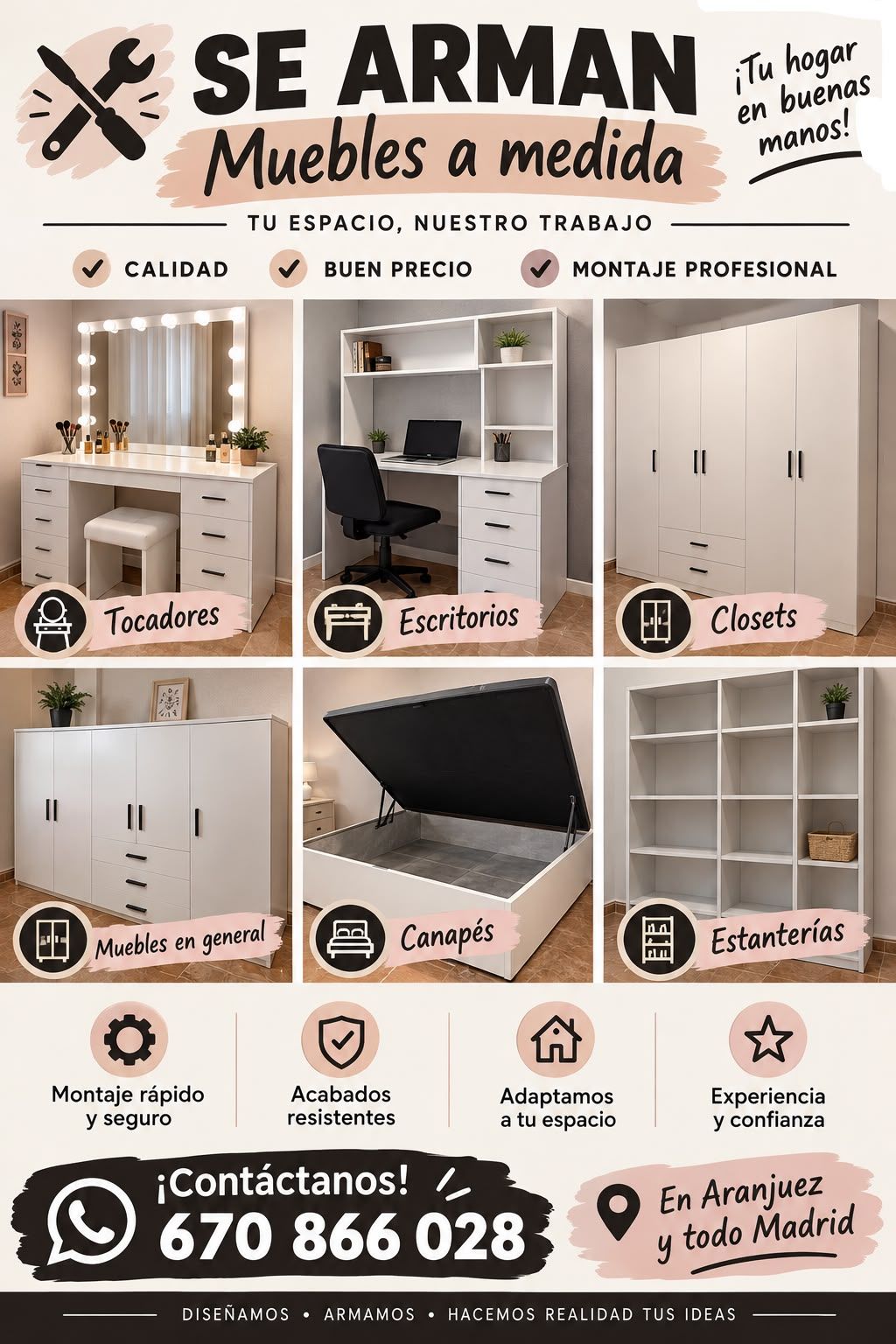Servicio de montaje de muebles