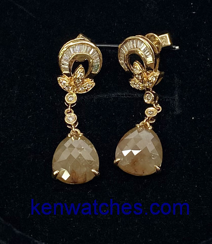 Diamond Earrings (1.75ct and 1.62ct)