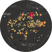 <b>Discover hot-spots</b> in point locations. Zoom in and discover more with <b>dynamic, responsive maps</b>.