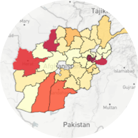 Reveal <b>impact numbers</b> and <b>event frequencies</b> across regions, states, districts in interactive <b>choropleth maps</b>.