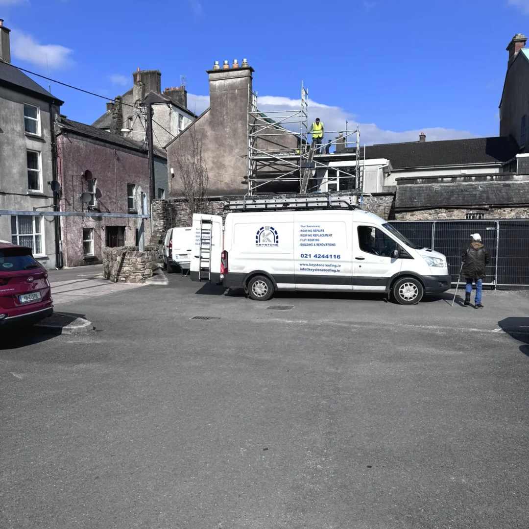 How does Keystone Roofing use drone technology for inspections?