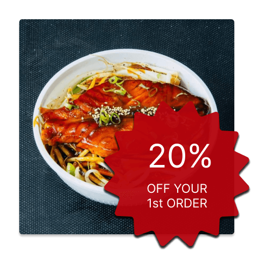 20% off your first order