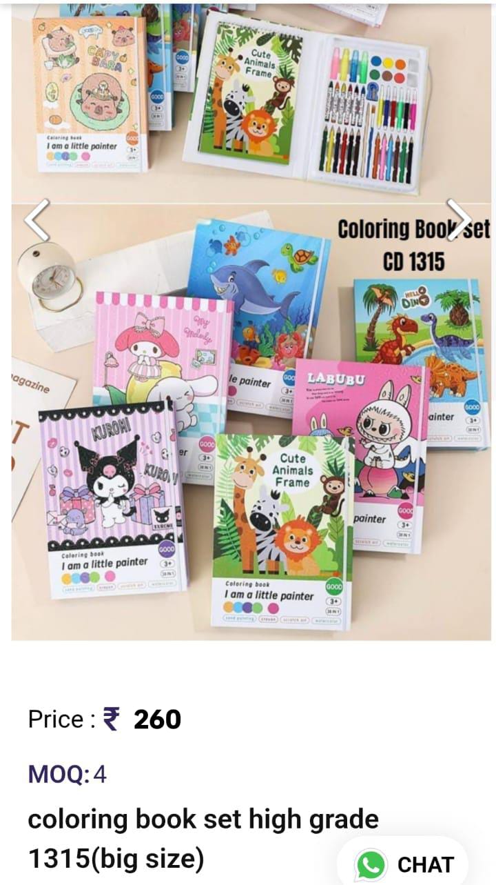 Kids coloring Book Set
