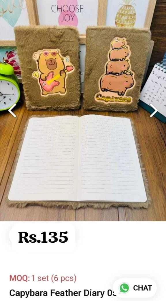 Capybara Feather Diary