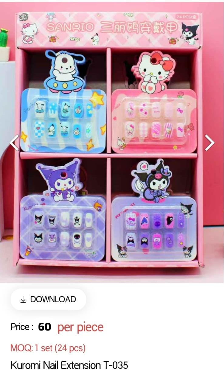 Kuromi Nail Extension