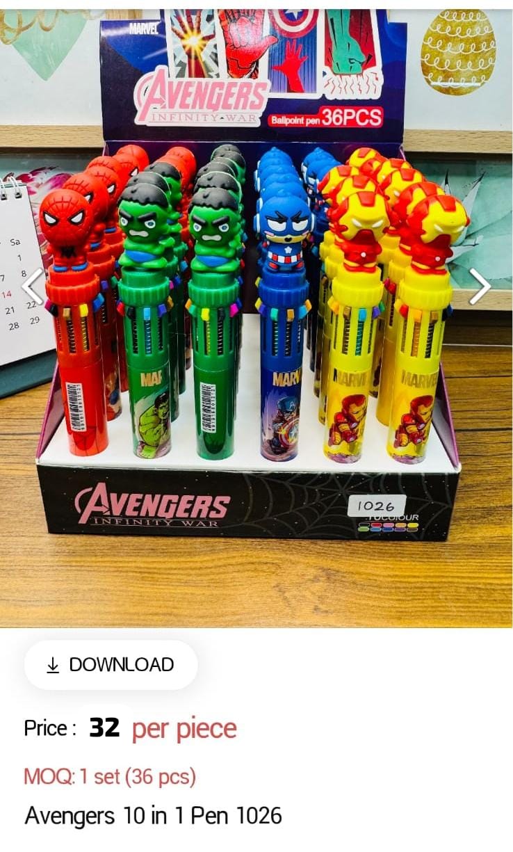 Avengers 10 in 1 Pen