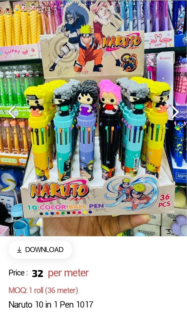 Naruto 10 in 1 Pen