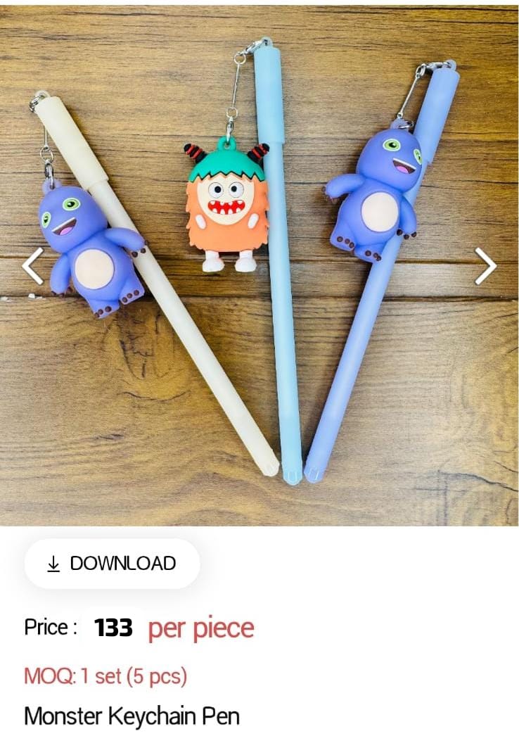 Monster Keychain Pen