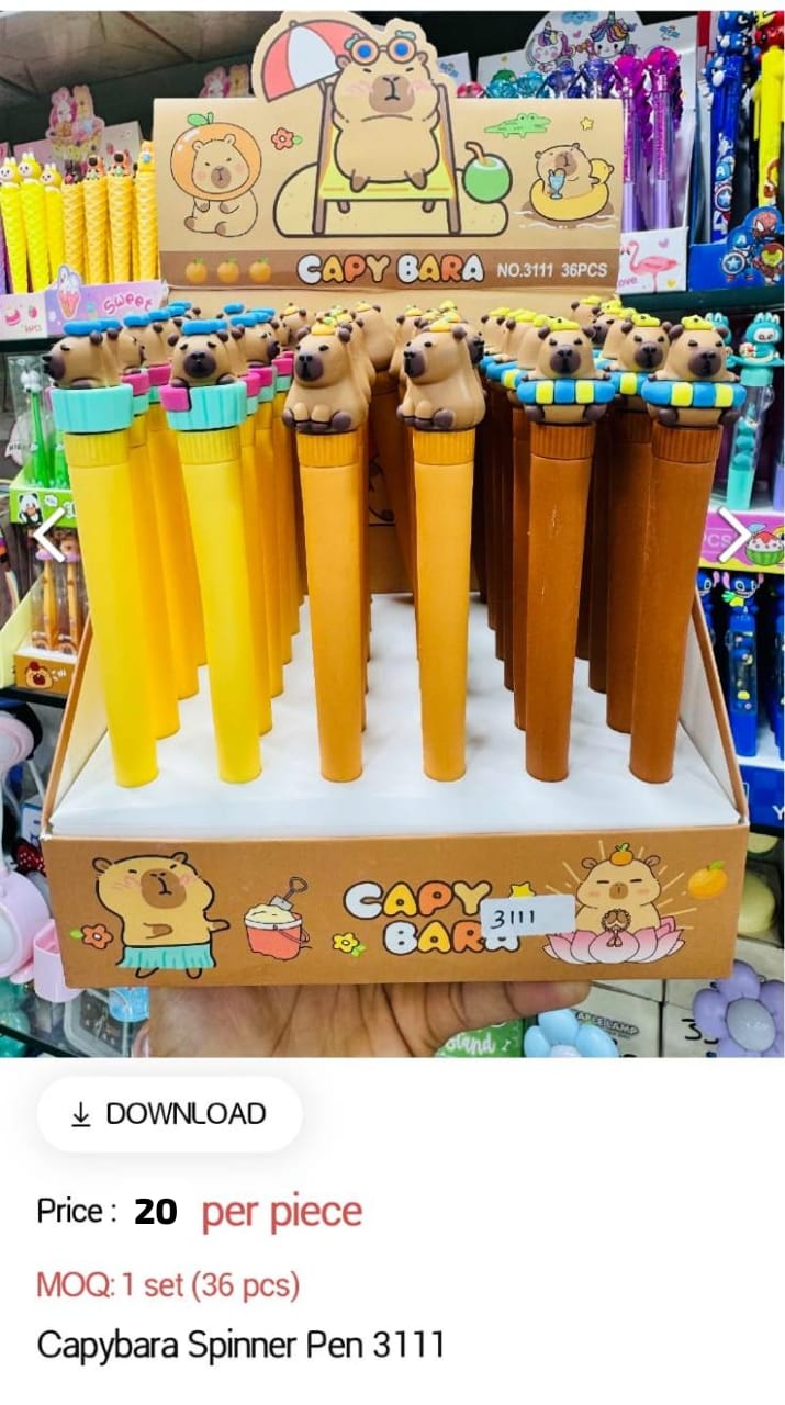 Capybara Spinner Pen