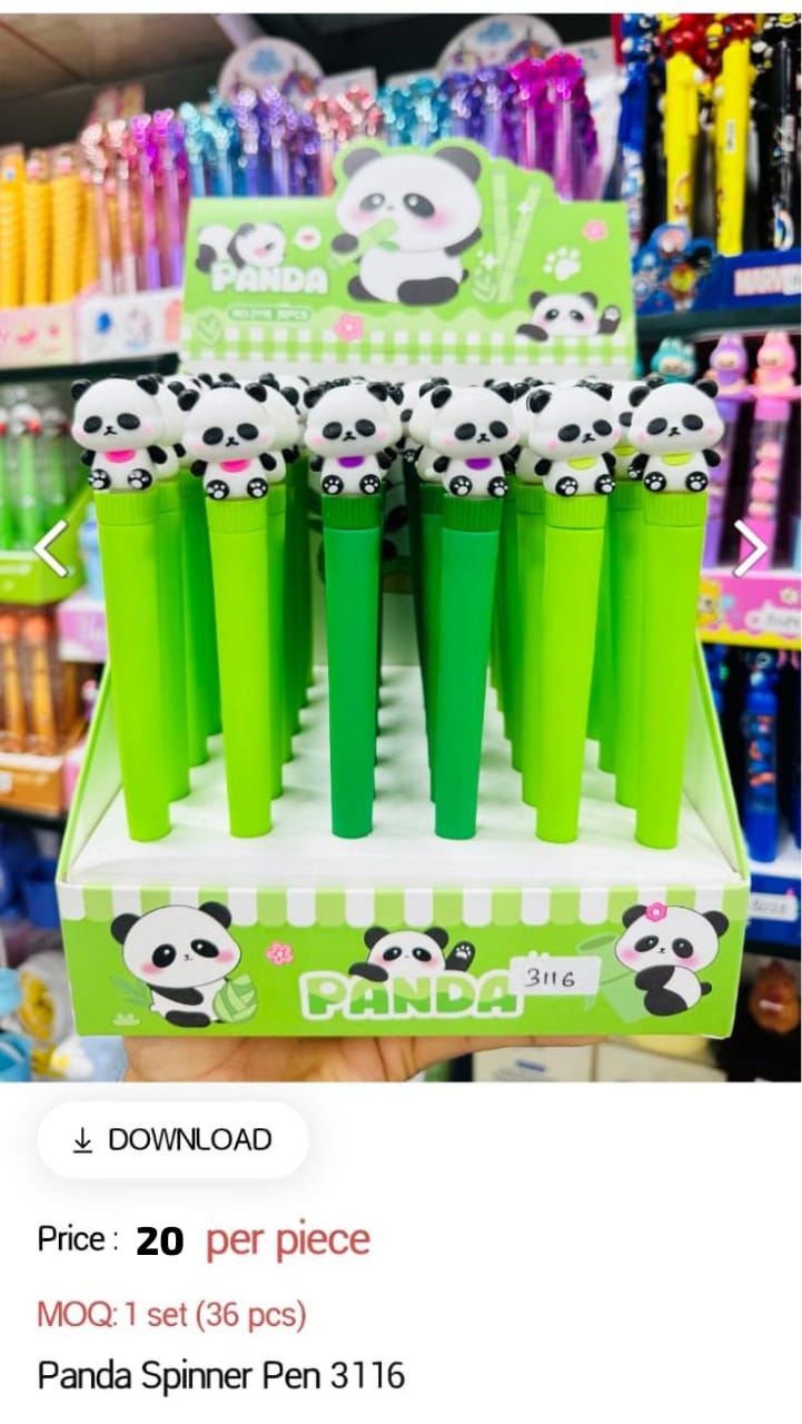 Panda Spinner Pen
