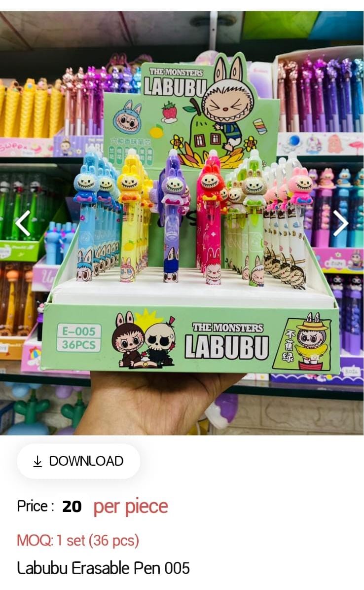 Labubu Erasable Pen