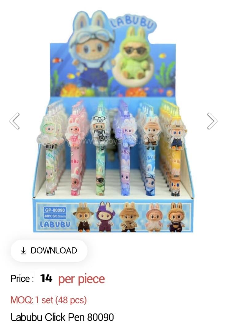 Kids Labubu Click Pen