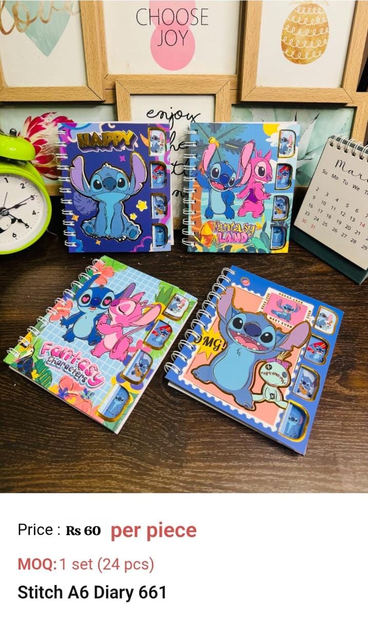 Stitch A6 Diary