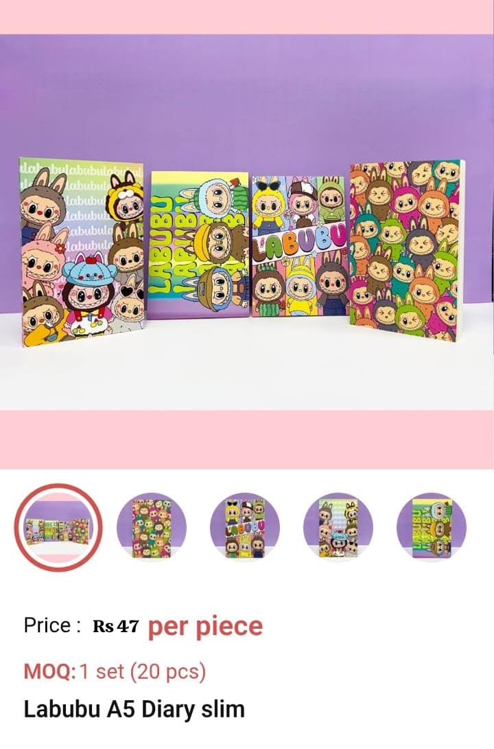 Kids Labubu A5 Kids Diary