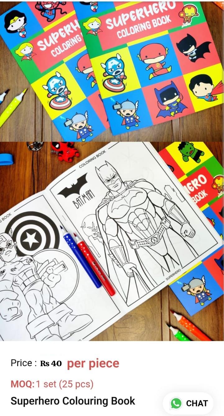 Superhero Colouring Book
