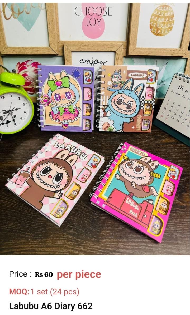 Labubu A6 Kids Diary