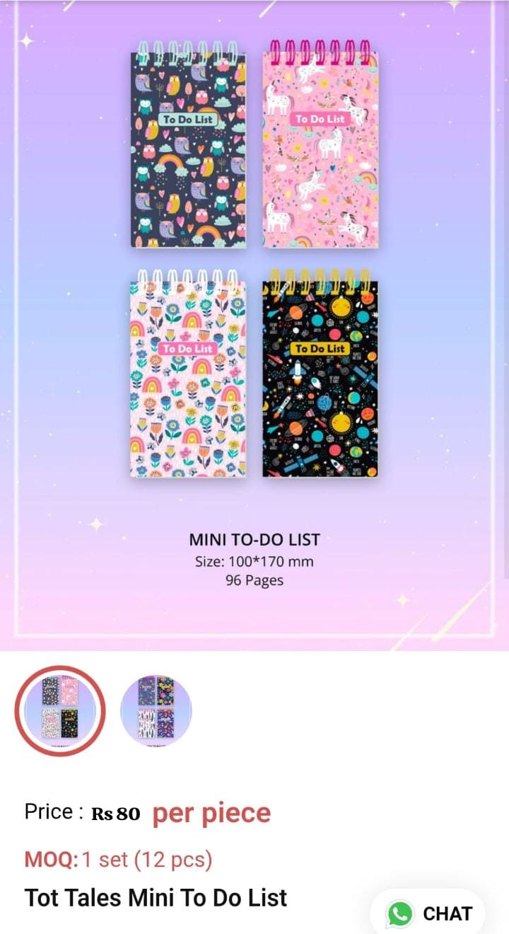 Tot Tales Mini To Do List Kids Diary