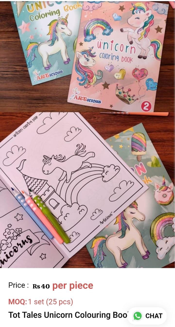 Unicorn Colouring Book