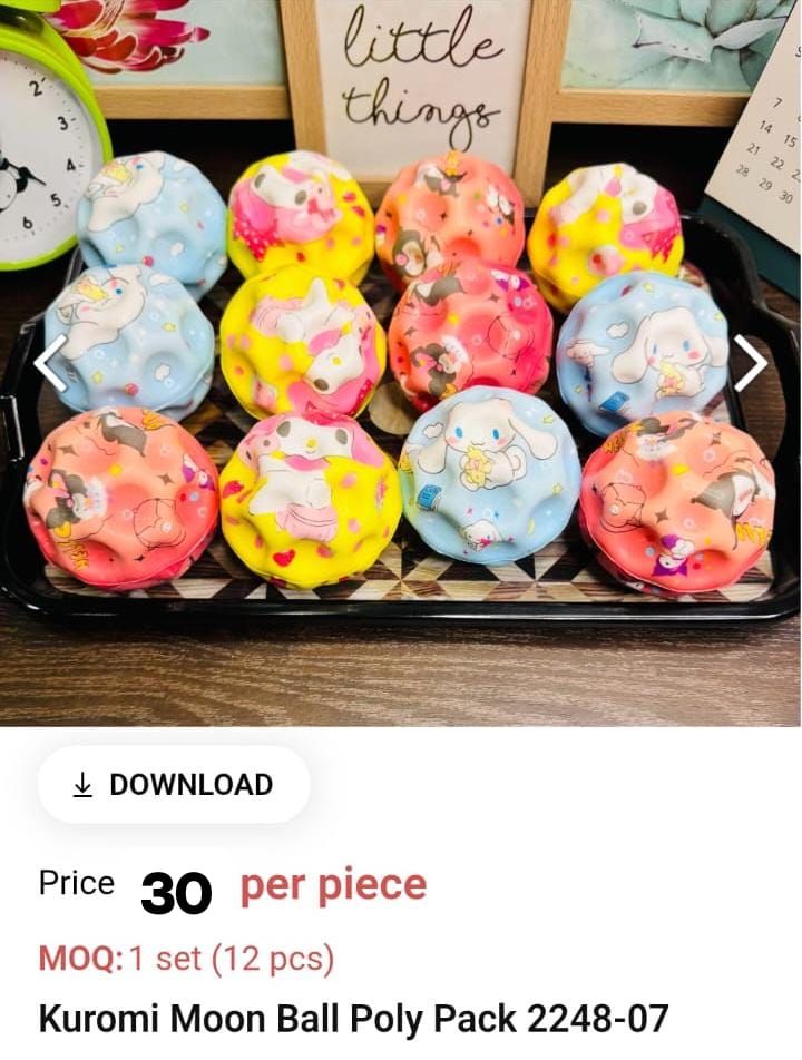 Kuromi Moon Ball Poly Pack