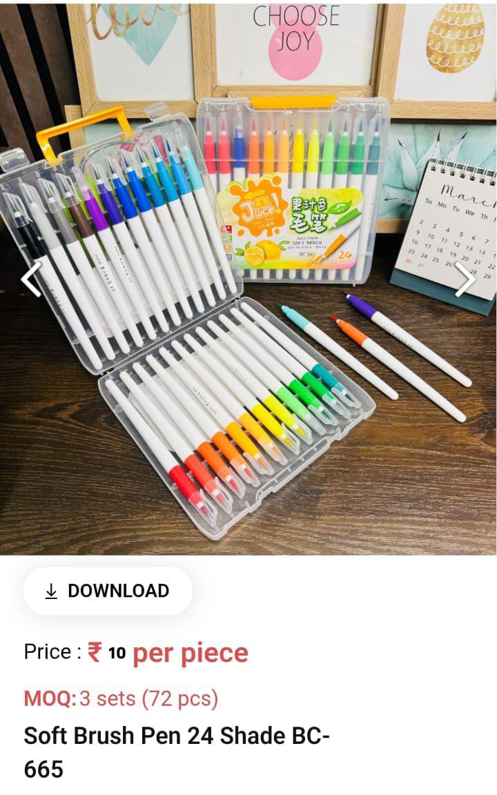 Soft Brush Pen 24 Shade