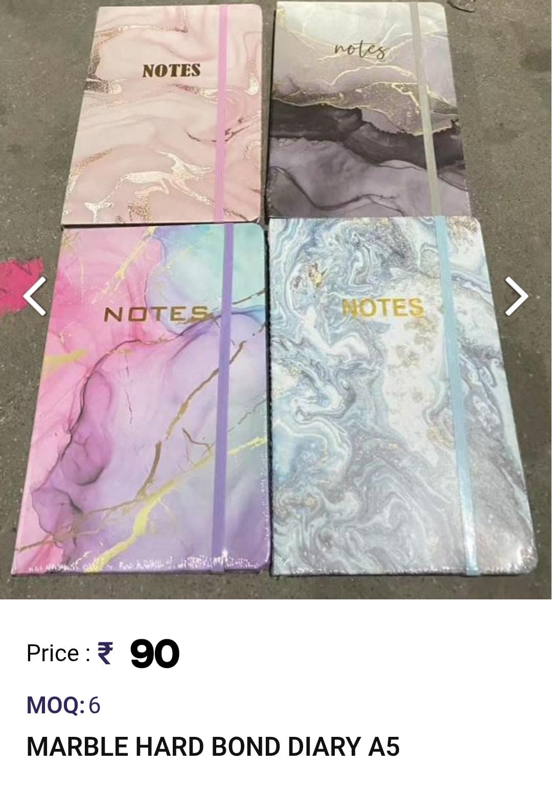 Marble Hard Bond Diary