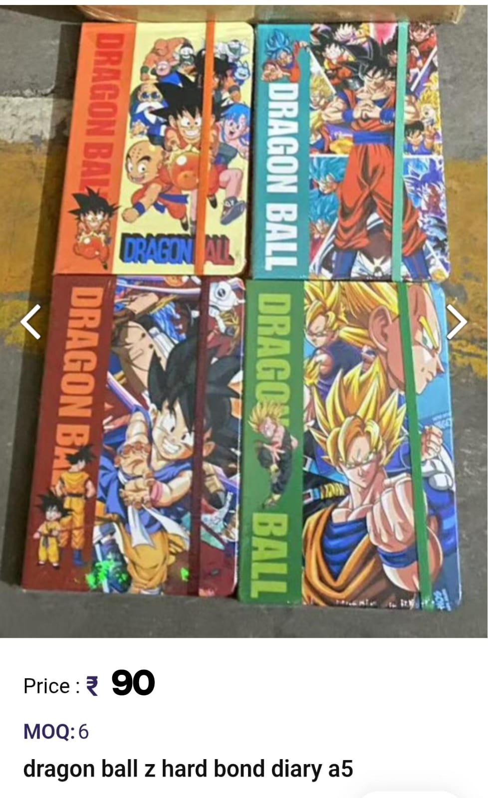 Dragon Ball z Hard Bond Diary