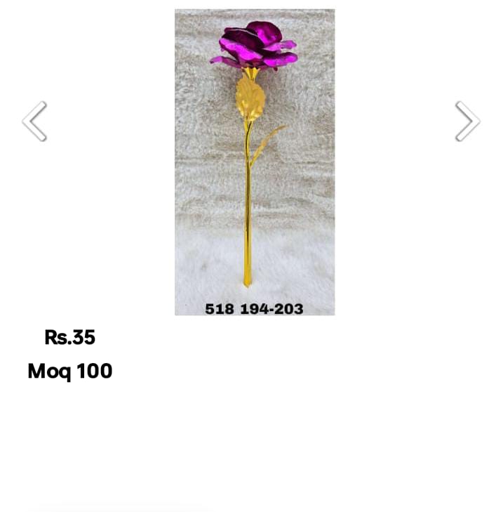 Metal Flower Gift Set