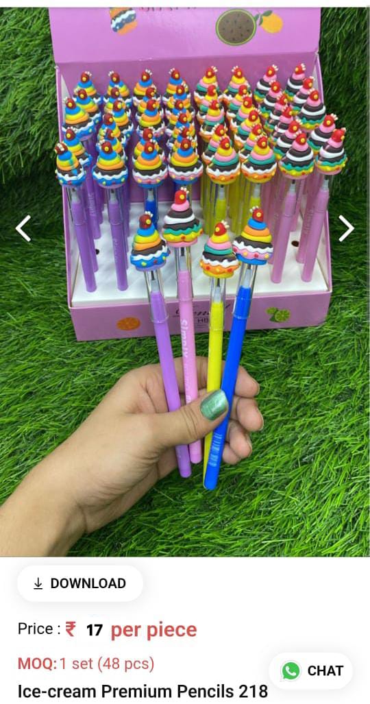 Ice Cream Kids Pencil