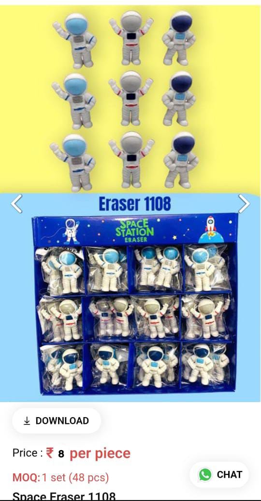 Space Kids Eraser
