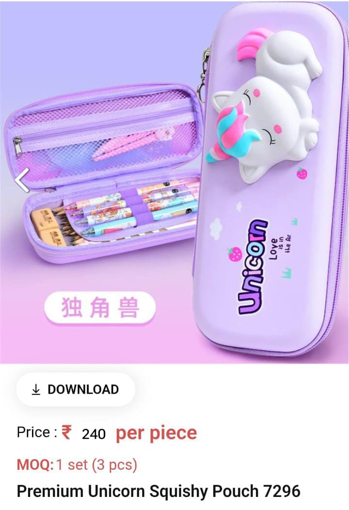 Cute Lightweight Kids Pouch