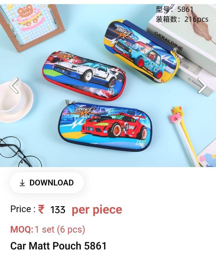 Cute Lightweight Kids Pouch