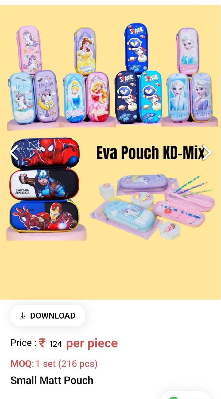Cute Lightweight Kids Pouch