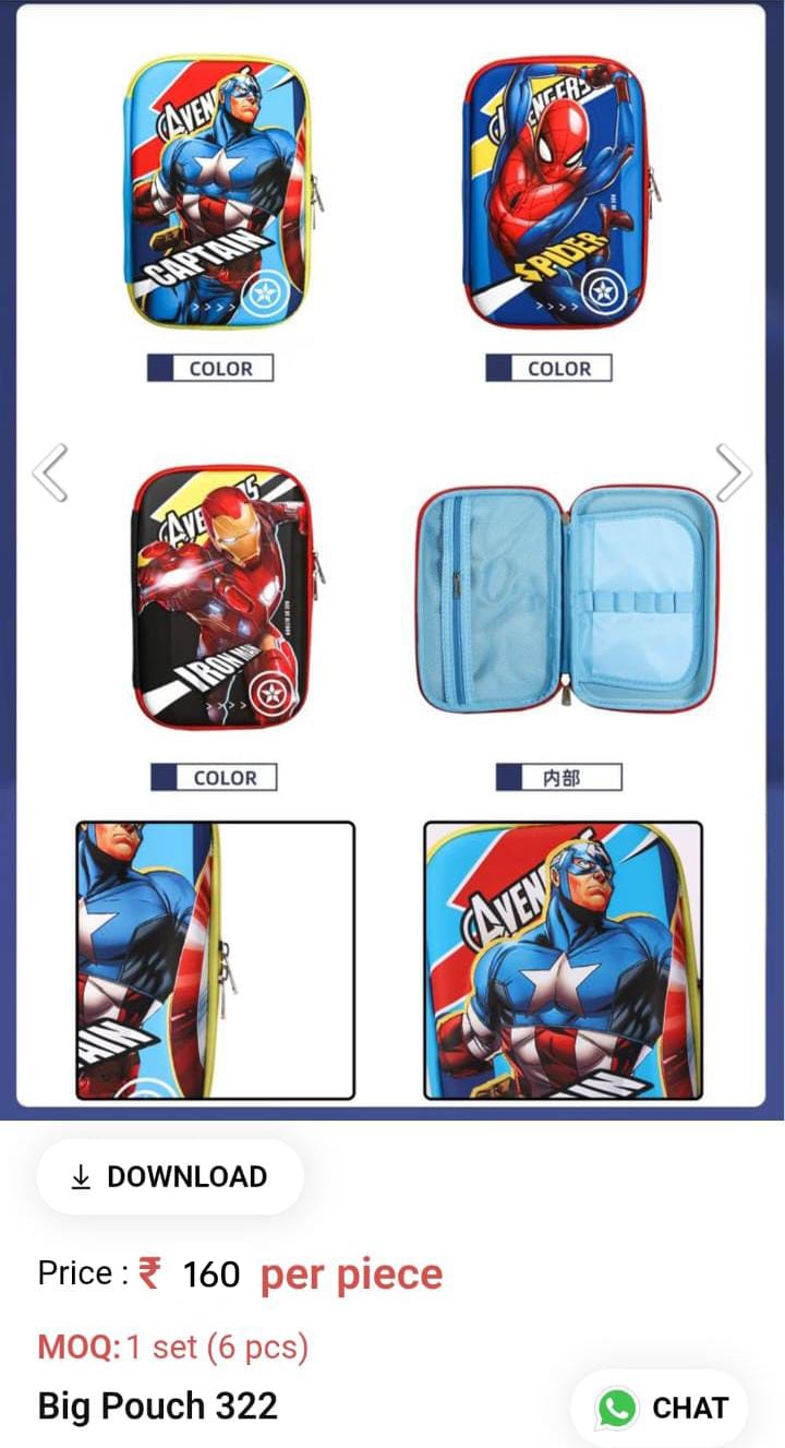 Cute Lightweight Kids Pouch