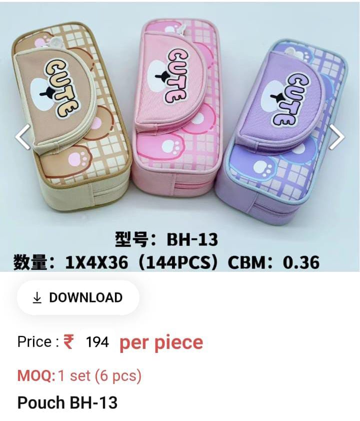 Cute Lightweight Kids Pouch