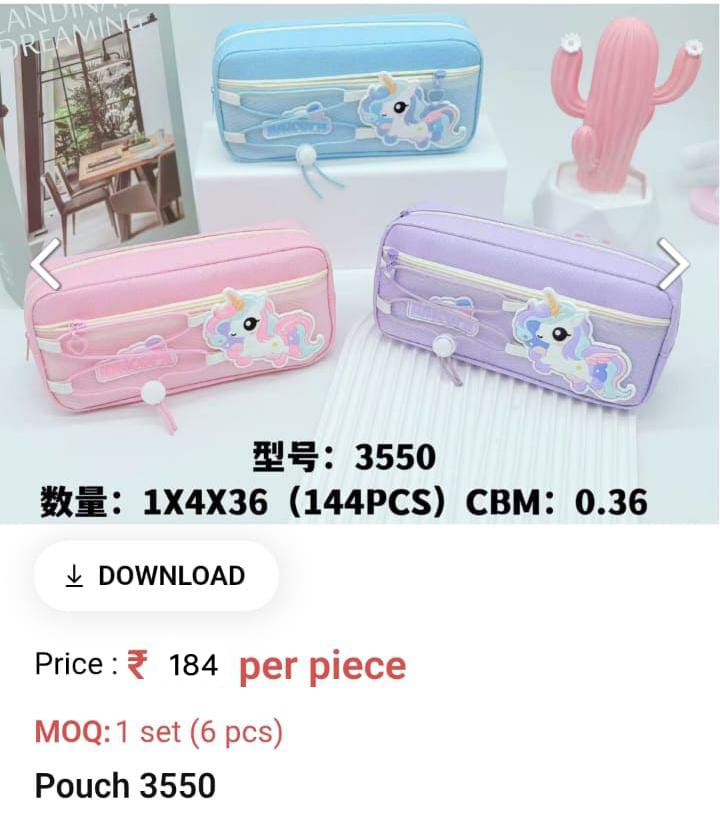 Cute Lightweight Kids Pouch