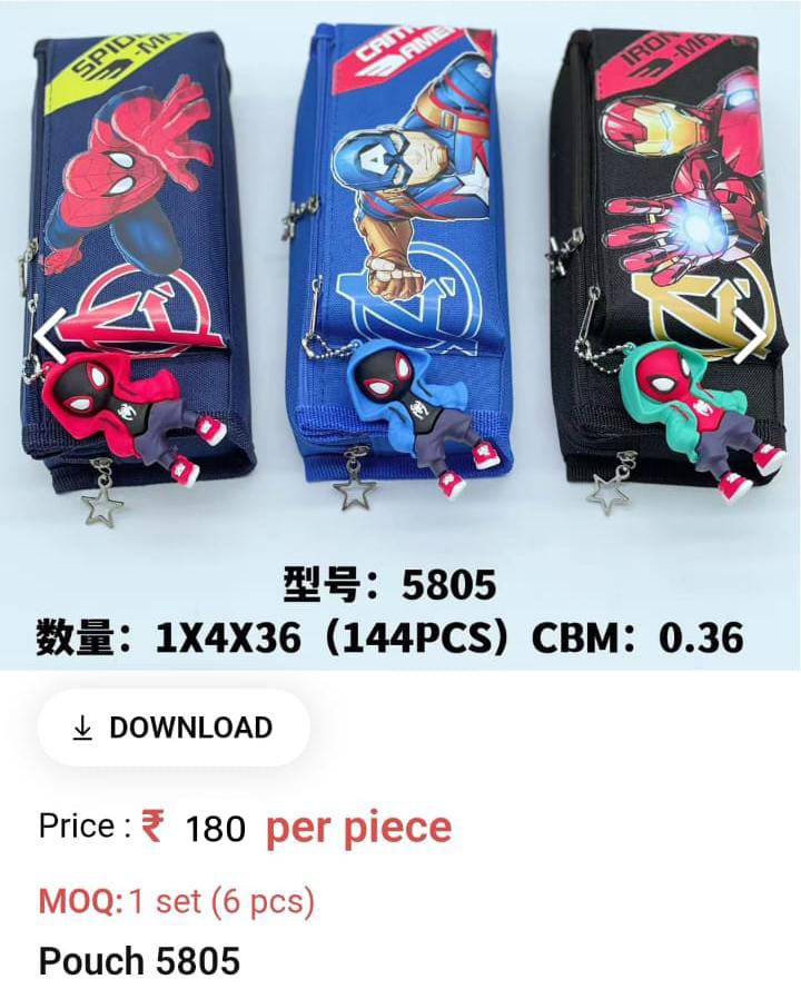 Cute Lightweight Kids Pouch