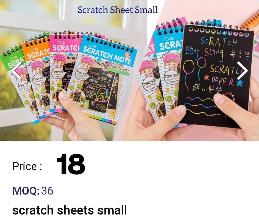 Scratch Sheets Small Kids Diary