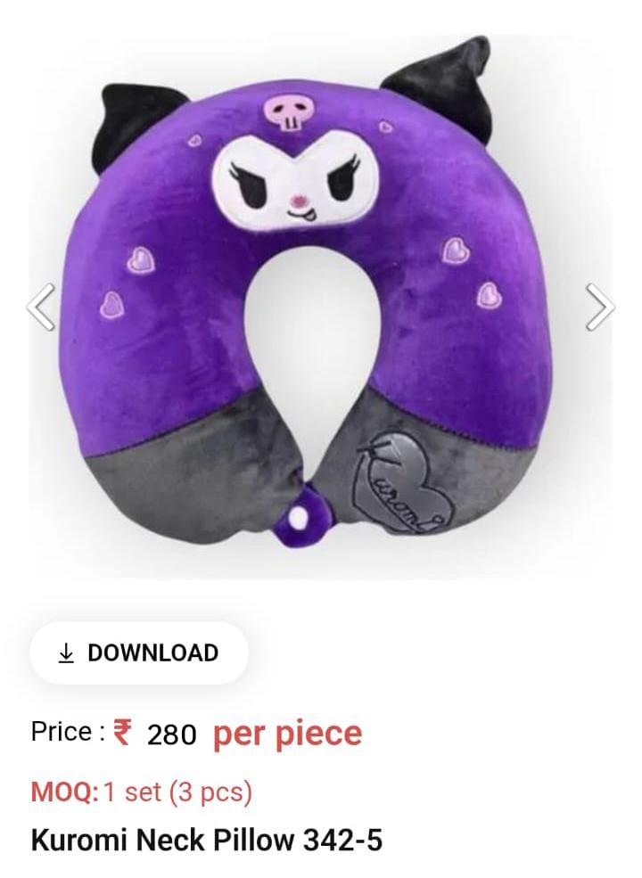 Kuromi Neck Pillow