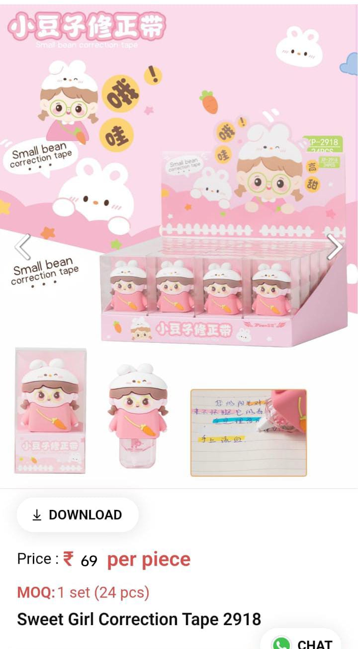 Sweet Girl Correction Pape